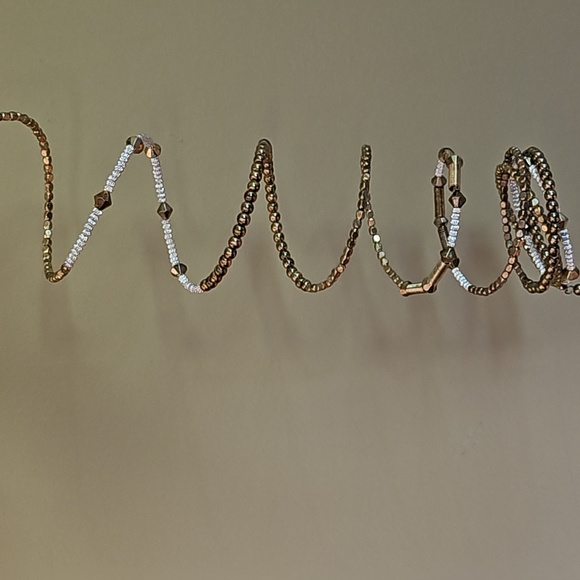 Gold and Silverstone bracelet - Picture 2 of 2